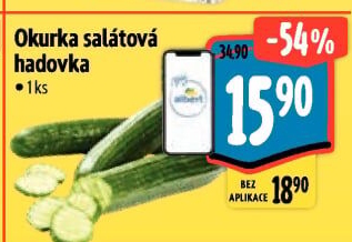 Okurka salátová - hadovka - Albert akcniletaky.com