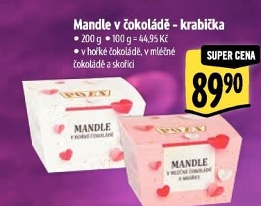 Mandle v čokoládě Poex