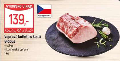 Kotleta vepřová s kostí Globus