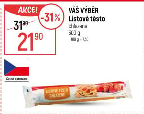 Listové těsto Váš Výběr
