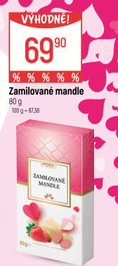 Mandle v čokoládě Poex