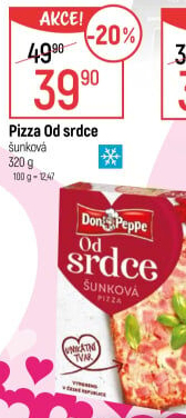 Pizza Od srdce mražená Don Peppe