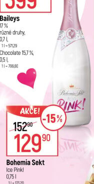 Sekt Pink Ice Bohemia Sekt