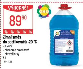 Směs do ostřikovačů zimní OHO