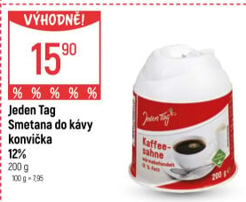 Smetana do kávy Jeden Tag