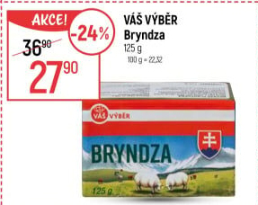 Sýr Bryndza Váš Výběr