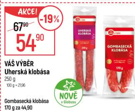 Uherská klobása Váš Výběr