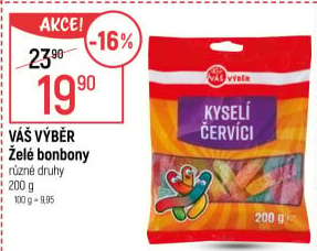 Bonbony želé Váš Výběr