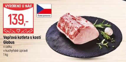 Kotleta vepřová s kostí Globus