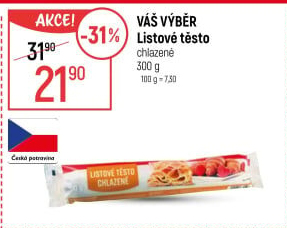Listové těsto Váš Výběr