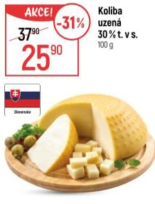 Sýr Koliba uzená 30%