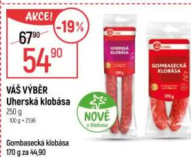 Uherská klobása Váš Výběr