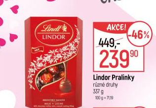 Bonboniéra Pralinky Lindor Lindt