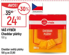 Sýr Cheddar Váš Výběr