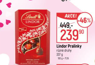 Bonboniéra Pralinky Lindor Lindt
