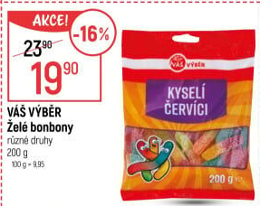Bonbony želé Váš Výběr
