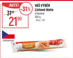 Listové těsto Váš Výběr