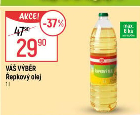Olej řepkový Váš Výběr