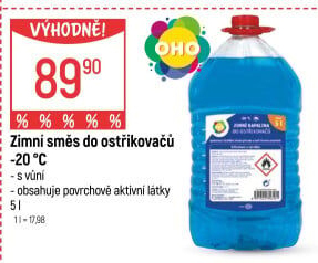 Směs do ostřikovačů zimní OHO
