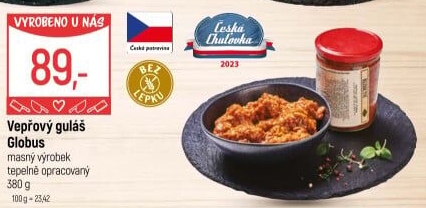 Vepřový guláš ve skle Globus