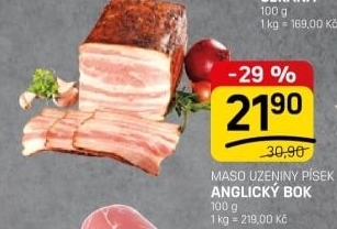 Anglický bok Maso uzeniny Písek