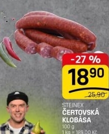 Čertovská klobása Steinex