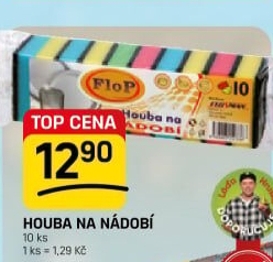 Houbička na nádobí Flop