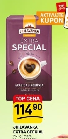 Mletá káva extra speciál Jihlavanka