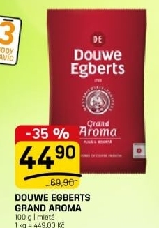 Mletá káva Grand Aroma Douwe Egberts