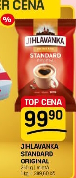 Mletá káva Standard Jihlavanka