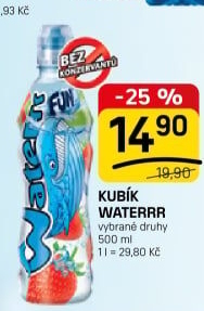 Ochucená voda Waterrr Kubík