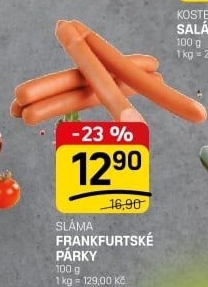 Párky frankfurtské Sláma