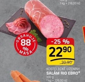Salám Rio Ebro Kostelecké uzeniny