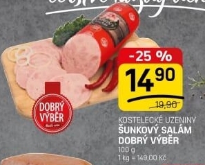 Salám šunkový Dobrý výběr