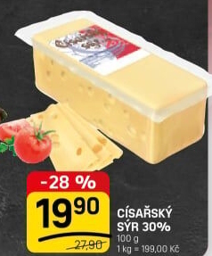 Sýr Císářský 30% Madeta