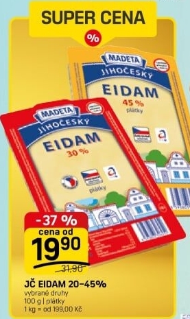 Sýr Eidam Jihočeský Madeta