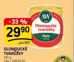 Sýr tvarůžky olomoucké A.W.