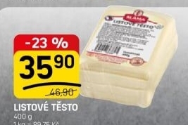 Těsto listové Sláma