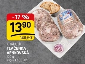 Tlačenka venkovská Krahulík