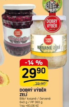 Zelí bílé Dobrý Výběr