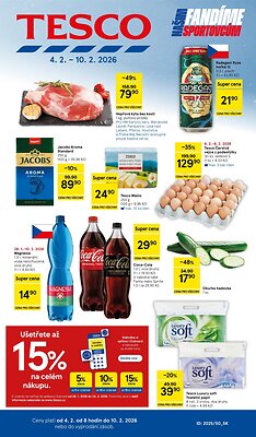 akční leták Tesco 4.2.2026-10.2.2026