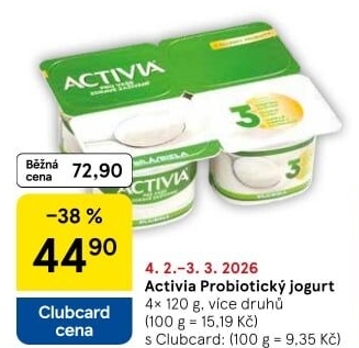 Bílý jogurt Activia Danone