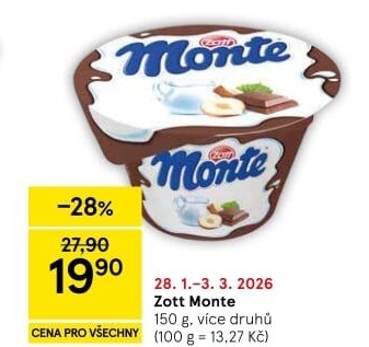 Dezert Monte Zott