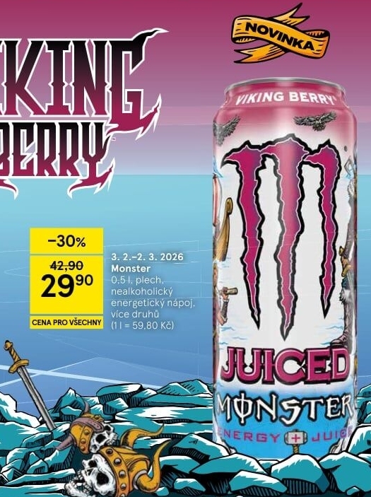 Energetický nápoj Monster Energy