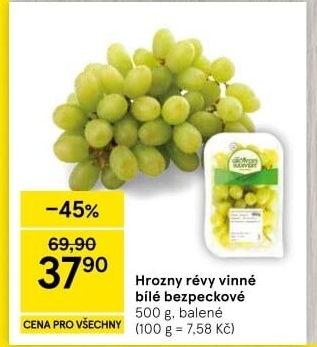 Hrozny bílé bezsemenné The Grower'