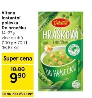 Instantní polévka do hrnečku Vitana