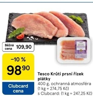 Krůtí prsní řízky Tesco
