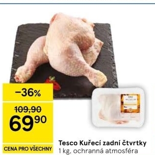 Kuřecí čtvrtky Tesco