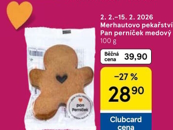 Medový perník Merhautovo pekařství