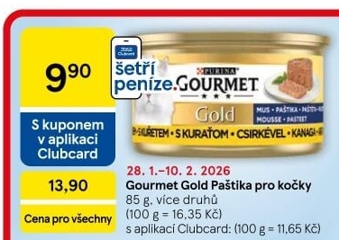 Paštika pro kočky Gold Gourmet Purina